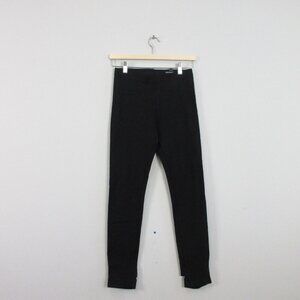 Club Monaco Stirrup Pants Leggings Women S Black Elastic Waste Dance School 272